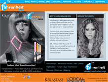 Tablet Screenshot of fahrenheitsalon.co.in